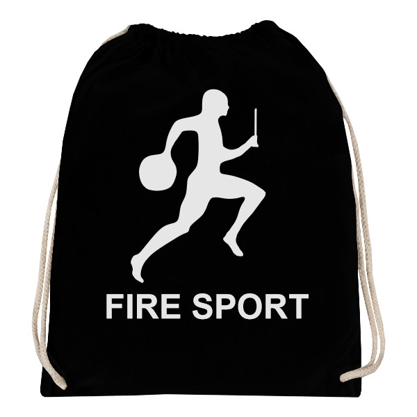 Vak na záda s potiskem Fire sport pytel