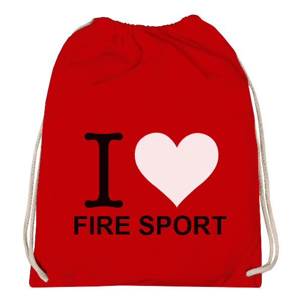 Vak na záda s potiskem Fire sport pytel