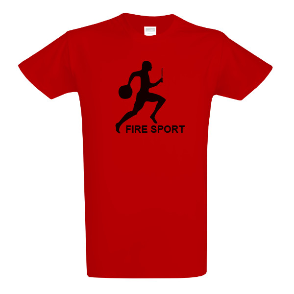 Tričko s potiskem Fire sport 