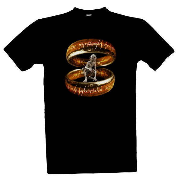 Tričko s potiskem Gollum v prstenu